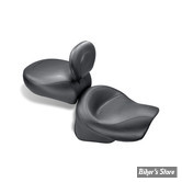 SELLE MUSTANG - TWO PIECE SEATS STANDARD TOURING - AVEC DOSSIER - KAWASAKI VULCAN 1500 98/04 - LISSE - 16" X 13"