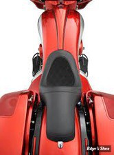 - SELLE DRAG SPECIALTIES POUR RESERVOIR PAUL Yaffe Razor / RAZORBACK Gas Tank - PREDATOR SEAT - TOURING 08UP - Double Diamond Stitch w/Faux Suede Insert - NOIR  - 0801-1075