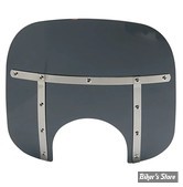 PARE BRISE DÉTACHABLE - MEMPHIS SHADES - MEMPHIS FATS - DÉCOUPE DE PHARE DE 9" - HAUTEUR 13" / 33CM - FUME NOIR FONCE - MEM35110