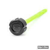 BOUCHON / JAUGE DE NIVEAU D'HUILE - OEM 0000000 - INDIAN CHIALLENGER 20/24- FIGURATI DESIGN - JAUGES D'HUILE FIGURATI DESIGNS EN INOX - FINITION : NOIR CRÊNELÉ - FD01-MAGDSTS2-KN-BLK