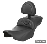 - SELLE SADDLEMEN - ROADSOFA CF - Carbon Fiber -  EXTENDED REACH SEAT - TOURING 2023UP - NOIR CARBON FIBER / COUTURES NOIR - AVEC DOSSIER - 823-07-186B0