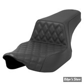 - SELLE SADDLEMEN - EXTENDED REACH STEP-UP SEAT - TOURING 2023UP - FRONT LS / COUTURES NOIR - 823-07E-172