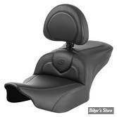 - SELLE SADDLEMEN - ROADSOFA CF STITCHING - TOURING 2023UP - NOIR CARBON FIBER / COUTURES : NOIR - AVEC DOSSIER - 823-07-185B0