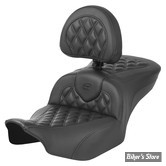 - SELLE SADDLEMEN - ROADSOFA LS Lattice Stitch - TOURING 2023UP - NOIR CARBON FIBER / COUTURES : NOIR - AVEC DOSSIER - 823-07-206B0