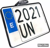 - SPAIN - SUPPORT DE PLAQUE D'IMMATRICULATION - HEINZ BIKE - SLIP-INN À LED - FORMAT : 220 X 160 MM - NOIR - HBSIKZ-MB-E