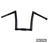 32 MM - GUIDON TODD'S CYCLE - SPRINGER FXSTS / FLSTS 88/11 - STRIP HANDLEBAR - HAUTEUR  : 30.50 CM / 12" - NOIR BRILLANT