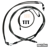 + 12" / +14" - KIT CABLES ET DURITES DE FREIN DE GUIDON RALLONGES - SOFTAIL MILWAUKEE EIGHT 18UP - STANDARD - MIDNIGHT - LA-8155KT-13M