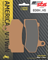 PLAQUETTES 42897-06 ET 41854-08 - SBS - ARRIERE TOURING 08UP / AVANT V-ROD 06/17 - Street Excel Sintered - 830H.HS