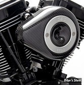  - FILTRE A AIR - S&S - STEALTH - TOURING 02/07 / SOFTAIL 01/15 / DYNA 04/17 - TEARDROP AIR CLEANER KIT - CARBONE