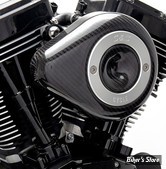 FILTRE A AIR - S&S - MINI TEARDROP STEALTH AIR CLEANER KIT - TOURING 02/07 / SOFTAIL 01/15 / DYNA 04/17 - TEARDROP AIR CLEANER KIT - CARBONE - 170-0499