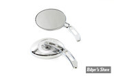 RETROS OVAL - V TWIN - 91513-99 - CHROME (paire)