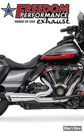 - ECHAPPEMENT FREEDOM PERFORMANCE - SHORTY 2EN1 - COMBAT - TOURING 17UP MILWAUKEE-EIGHT® - CHROME / EMBOUTS : CHROME  - HD00640