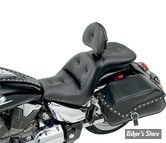 SELLE SADDLEMEN - EXPLORER RS - SADDLEGEL - HONDA VTX 1300 C 04/09 - AVEC DOSSERET CONDUCTEUR - SADDLEHYDE - NOIR / BOUTONS