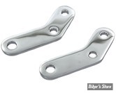 ECLATE J - PIECE N° 23 - SUPPORTS  REPOSES PIEDS PASSAGER - BIGTWIN FX 77/84 - OEM 47116-77 / 47117-77 - CHROME