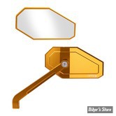 - RETRO CUSTOM - VITY'S DESIGN - Massive Mirror - CÔTÉ : GAUCHE - ANODISE OR 