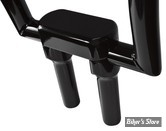 RISERS LA CHOPPERS - KIT RISERS AVEC PLATINE -THREE PIECE RISER KIT - DROIT - HAUTEUR :150.00 MM / 6" - NOIR BRILLANT - LA-7442-06B