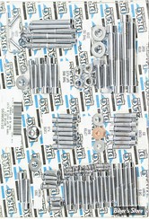 - KIT VISSERIE MOTEUR - SOFTAIL 89/93 - DRAG SPECIALTIES - ALLEN / POLI - CHROME