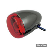 ECLATE K - PIECE N° 07 - CLIGNOTANT CHRIS PRODUCT - AMPOULE DOUBLE FILAMENT - CORPS : NOIR NICKLE / CABOCHON : ROUGE - 8501R-BN