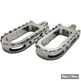 L.A CHOPPERS - REPOSE PIEDS - BMX - SUPPORT : CHROME / DENTS : CHROME