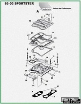  ECLATE D - PIECE N° 00 - ECLATE PIECES CULBUTEURS - SPORTSTER 883/1200 86/03