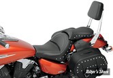 SELLE SADDLEMEN - RENEGADE DELUXE - SADDLEGEL - HONDA VTX 1300 R/S 03/09 - LISSE AVEC RIVETS - NOIR