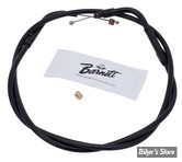 CABLE DE TIRAGE POUR BIGTWIN & SPORTSTER AVEC MIKUNI HSR 42/45 - LONGUEUR :102 CM - 1996UP - BARNETT - TOUT NOIR 
