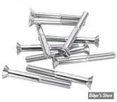 VIS TETE FRAISEE 3/8"-16 X 88.90MM / 3 1/2" - ALLEN - CHROME - LE PAQUET DE 10 PIECES