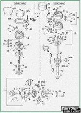  ECLATE R - PIECE N° 00 - ECLATE PIECES DE DISTRIBUTEUR 1936/1969