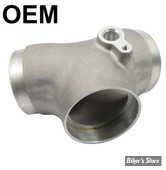 PIÈCE N° 61 - PIPE D'ADMISSION -  SPORTSTER 04/06 - POUR CARBURATEUR KEIHIN CV - OEM 27024-04 - ALU COULE