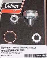 ECLATE M - PIECE N° 01 / 02 - KIT ECROU DE CUVE DE FLOTTEUR - CARBURATEUR LINKERT - OEM 27375-29 / 27376-28 /  - COLONY - ZINC - 8902-4