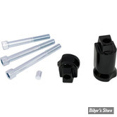 X - KIT SUPPORTS DE MARCHES PIEDS ARRIERE - SOFTAIL M8 2018UP : KIT ADAPTATEURS - OEM 50501117 - NOIR - DRAG SPECIALTIES