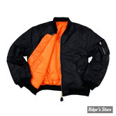 BOMBER - FOSTEX - MA-1 BOMBER FLIGHT JACKET - COULEUR : NOIR