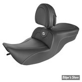 -  SELLE SADDLEMEN - ROADSOFA™ CF SEAT -  FLHR 97/07 / FLHX 06/07 - NOIR / CARBON FIBER - AVEC DOSSIER - 897-06-185BR