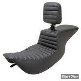 -  SELLE SADDLEMEN - STEP-UP™ TR TUCK & ROLL SEAT - FLHR 97/07 / FLHX 06/07 - NOIR - AVEC DOSSIER - 897-06-191BR