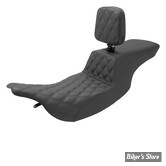 -  SELLE SADDLEMEN - STEP-UP™ LS FRONT - FLHT/FLTR 97/07 - NOIR - AVEC DOSSIER - 897-07-192BR