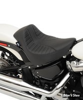 SELLE SOLO - SOFTAIL FLHC / FLDE / FLSL / FXBB / FXST 18UP - DRAG SPECIALTIES - EZ-ON SOLO SEAT - SCORPION STITCH / NOIR - VINYL