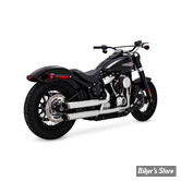 SILENCIEUX VANCE & HINES - TWIN SLASH 3" SLIP-ON - PCX - SOFTAIL MILWAUKEE EIGHT 18UP - CHROME -16376