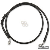 DURITE DE FREIN AVANT -  SPORTSTER 1200C 14/20 - LONGUEUR : +4 (110CM / 43" 1/2) - 1 DISQUE - OEM 41800166 - INOX / NOIR