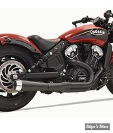 ECHAPPEMENT - INDIAN SCOUT 15UP - BASSANI - ROAD RAGE II 2 en 1 MEGAPHONE - SHORT / COURT - NOIR - 8S12JB