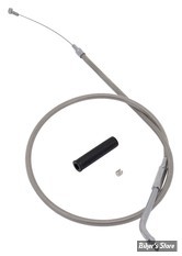 CABLE DE RETOUR POUR BIGTWIN & SPORTSTER 96UP - LONGUEUR : 86.00 CM - OEM 56401-96 / 56435-00 - ZODIAC - FINITION : TRESSÉ GAINÉ