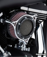   - FILTRE A AIR - COBRA - MILWAUKEE EIGHT TOURING 17UP - RPT AIR CLEANER KIT - NOIR / CHROME - 606-0101-05BCSB