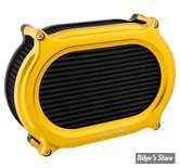 - FILTRE A AIR A.NESS - TOURING 02/07 / SOFTAIL 01/15 / DYNA 04/17 / TWINCAM CARBU CV 99/06 - Stage II Oval Upgrade air cleaner kit - FINITION : DORE - 600-177