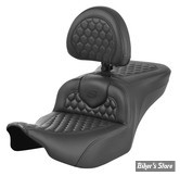 - SELLE SADDLEMEN - ROADSOFA™ HC - TOURING 2023UP - NOIR / COUTURES : NOIR - AVEC DOSSIER - 823-07-189B0