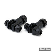 ECLATE J - PIECE N° 24 - SUPPORTS REPOSES PIEDS - EMPREINTE MALE TYPE HD - VISSERIE : 1/2-20 - OEM 50900-72 /  50900-72T - NOIR