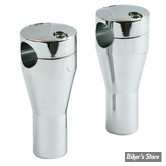 RISERS MCS PANHEAD STYLE - HAUTEUR : 100MM - Risers CUSTOM - PANHEAD STYLE - MCS - Ronds - HAUTEUR : 4" - CHROME