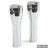 RISERS MCS PANHEAD STYLE - HAUTEUR : 150MM - Risers CUSTOM - PANHEAD STYLE - MCS - Ronds - HAUTEUR : 6" - CHROME