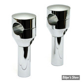 Risers CUSTOM - Glide STYLE - MCS - ACIER - HAUTEUR : 4" - CHROME