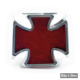 FEU ARRIERE CHOPPER / HOT ROD - MALTESE - Cross Billet - Rouge