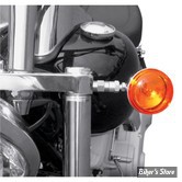 ECLATE K - PIECE N° 02 - KIT DE  FIXATION DE CLIGNOTANTS - FX / DYNA FRONT TURN SIGNAL RELOCATION KIT - CHROME