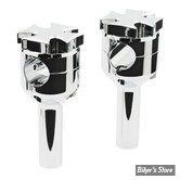RISERS MCS PANHEAD STYLE - HAUTEUR : 100MM - RISERS MCS - CROIX DE MALTE - HAUTEUR 4" / 10CM - CHROME